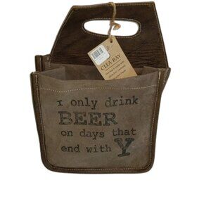 Clea Ray Novelty Beer Carrier Gift Bag New